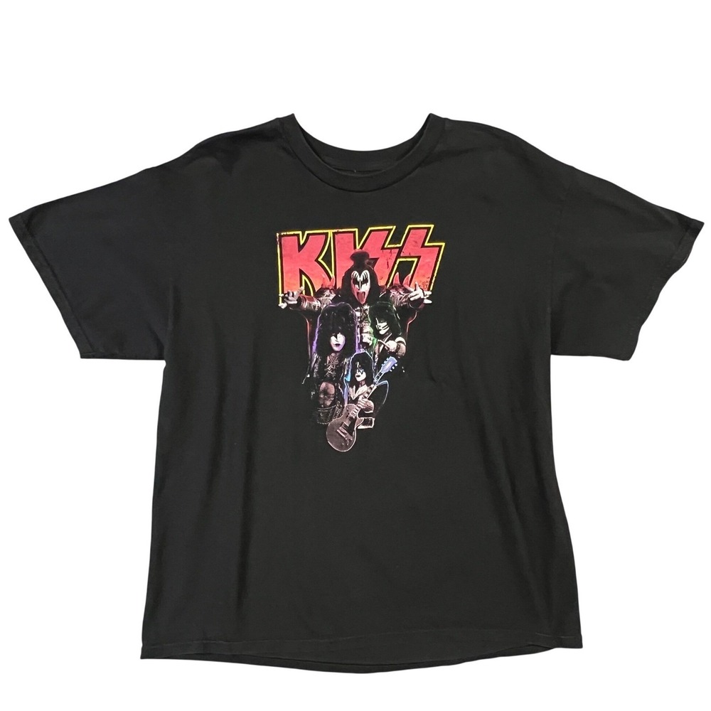 Mountainaire KISS Graphic T-Shirt XL Black 2015 Band Rock Music Short Sleeve